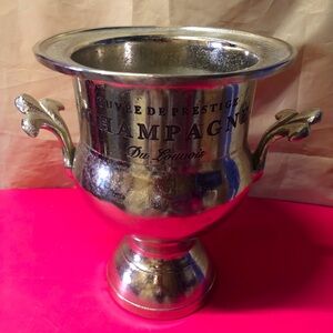 Cuvee De Prestige Champagne DuLouvois Ice Bucket Planter Wine Cooler Christmas